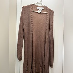 Lily & Lottie by Chelsea Debeor destressed cardigan